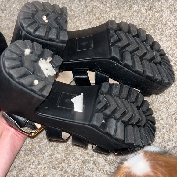 black platform sandals - Picture 2 of 2